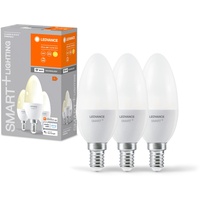 LEDVANCE Smarte LED-Lampe mit WiFi Technologie, Sockel E14, Dimmbar,