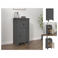 VidaXL Sideboard Grau 40x35x80 cm Massivholz Kiefer