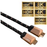 Hama Ultra High Speed HDMI-Kabel Stecker-Stecker 8K Metall Ethernet,