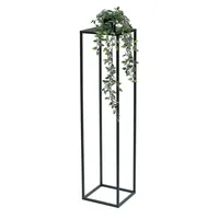 DanDiBo Ambiente DanDiBo Blumenhocker Metall Schwarz Eckig 100 cm
