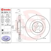 Brembo Bremsscheibe 09.D574.11