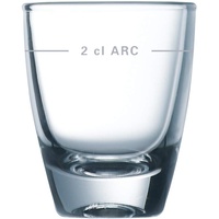 Arcoroc ARC G8340 Gin Schnapsglas, Shotglas, Stamper,35ml, mit Füllstrich