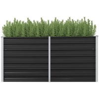 VidaXL Garten-Hochbeet Anthrazit 160 x 40 x 77 cm