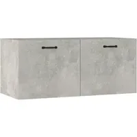 VidaXL Wandschrank Betongrau 80x36,5x35 cm Holzwerkstoff
