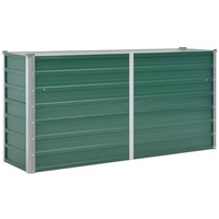 VidaXL Garten-Hochbeet Stahl 160x40x77 cm Grün