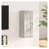 VidaXL Hängeschrank Betongrau 35x34x90 cm Holzwerkstoff