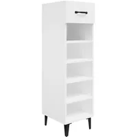 VidaXL Schuhschrank Weiß 30x35x105 cm Holzwerkstoff