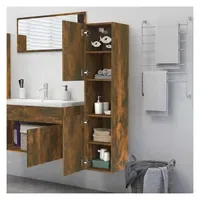 VidaXL Badezimmerschrank Räuchereiche 30 x 30 x 130 cm