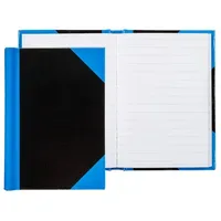IDENA Notizbuch Kladde liniert 96 Blatt 70g/m2 schwarz/blau DIN