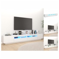 VidaXL TV-Schrank mit LED-Leuchten Weiß 260x35x40cm