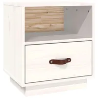 VidaXL Nachtschrank 40 x 34 x 45 cm Weiß