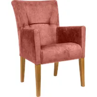 Home Affaire Armlehnstuhl »King« () Esszimmerstuhl mit Knopfheftung rot