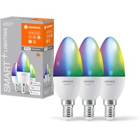 LEDVANCE Smarte LED-Lampe mit WiFi Technologie, Sockel E14, Dimmbar,