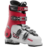 ROCES Kinder Idea Free 22.5-25.5 Kinderskischuh-Verstellbar, White-Red-Black, 36-40