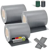 Juskys Sichtschutzstreifen 35 x 19 cm hellgrau PVC 3
