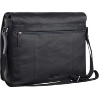 LEONHARD HEYDEN Hamburg Messenger Leder 38 cm Laptopfach schwarz