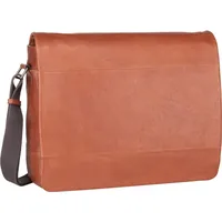 LEONHARD HEYDEN Hamburg Messenger Leder 38 cm Laptopfach braun