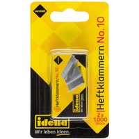 IDENA Heftklammern, No. 10, 2 x 1.000 Stück, verzinkt