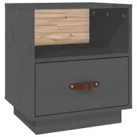VidaXL Nachtschrank Grau 40 x 34 x 45 cm