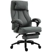 Vinsetto Bürostuhl mit Massagefunktion Polyester grau