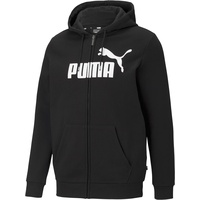 Puma Ess Big Logo Fleece-Kapuzenjacke Herren black S