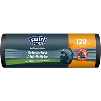 Swirl swirl® Schwerlastsäcke PROFI 4639 120,0 l schwarz, 12