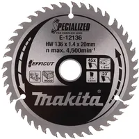 Makita Sägeblatt 136x1,4x20, 45Z EFFICUT
