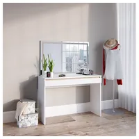 Vicco Schminktisch Emma Weiß 120 cm mit LED-Spiegel