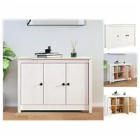 VidaXL Sideboard Weiß 100x35x74 cm Massivholz Kiefer