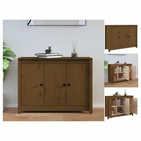 VidaXL Sideboard Honigbraun 100x35x74 cm Massivholz Kiefer