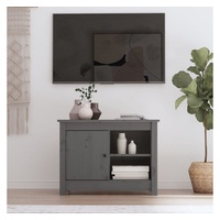 VidaXL TV-Schrank Grau 70x36,5x52 cm Massivholz Kiefer