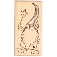 Rayher Elton Motivstempel Wichtel 3,0 x 6,0 cm