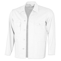 QUALITEX HIGH QUALITY WORKWEAR Langjacke basic weiß Herren: 94
