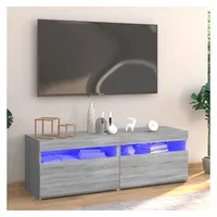 VidaXL TV-Schrank mit LED-Leuchten Grau Sonoma 120x35x40 cm