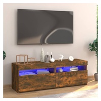 VidaXL TV-Schrank mit LED-Leuchten Räuchereiche 120x35x40 cm