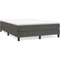 VidaXL Boxspringbett 140 x 200 cm braun/grau