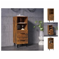 VidaXL Sideboard Räuchereiche 34,5x34x90 cm Holzwerkstoff