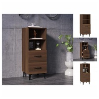 VidaXL Sideboard Braun Eichen-Optik 34,5x34x90 cm Holzwerkstoff