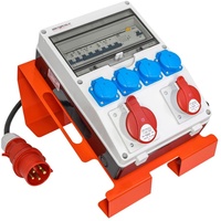 Doktorvolt Baustromverteiler mit Ständer und Kabel Stromverteiler SET-S/FI 32A