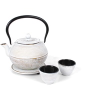 Echtwerk Teekannen-Set Creme Metall, 1,1 L,1100 ml, Kaffee &