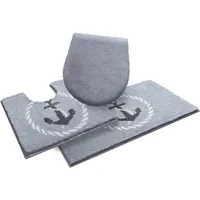 GRUND Badematte Port Louis Silber 20 x 20 cm