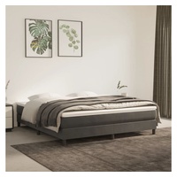 VidaXL Boxspringbett 160 x 200 cm dunkelgrau