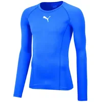 Puma LIGA Baselayer Funktionsshirt langarm Kinder electric blue lemonade