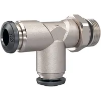 Riegler T-Steckverschraubung »universal short « L-Form, drhb. 3/8, Schl.8