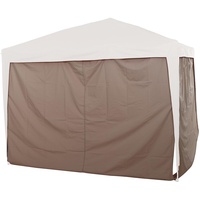 Siena Garden Set-Seitenteile Taupe zu Starter Faltpavillon 3 x