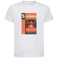 Scubapro Retro-Shirt 1963" WHI, Mn M Tauchregler-Kits, Mehrfarbig, Einheitsgröße
