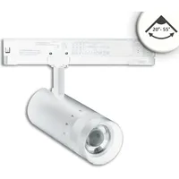 ISOLED 3-PH Schienen-Strahler fokussierbar, 24W, 20°-55°, weiß matt, 4000K,
