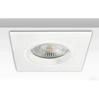 ISOLED Einbaurahmen eckig, Lochausschnitt 68mm, weiß, für GU10/MR16 Spots