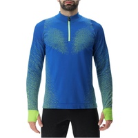 Uyn Exceleration Shirt Long SL ZIP UP lapis/lime L