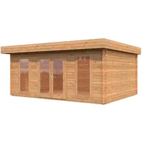 Palmako Bret 5,74 x 4,74 m braun Doppeltür